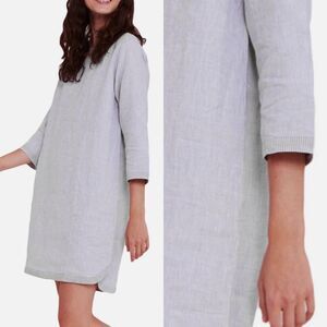 ROBERTA ROLLER RABBIT Women's Stone Emiko Dress 100% linen Women’s Size XS